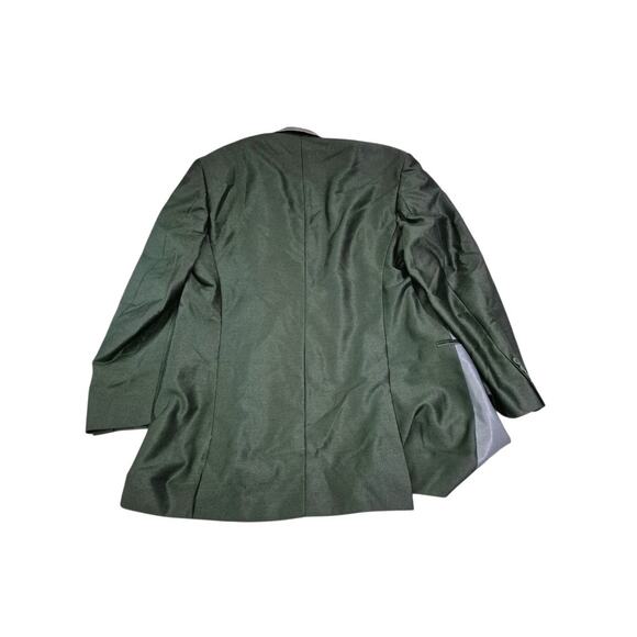 Pallini Men’s 2 Piece Suit 40R 30W Italy Green Silver Accents - Picture 3 of 16